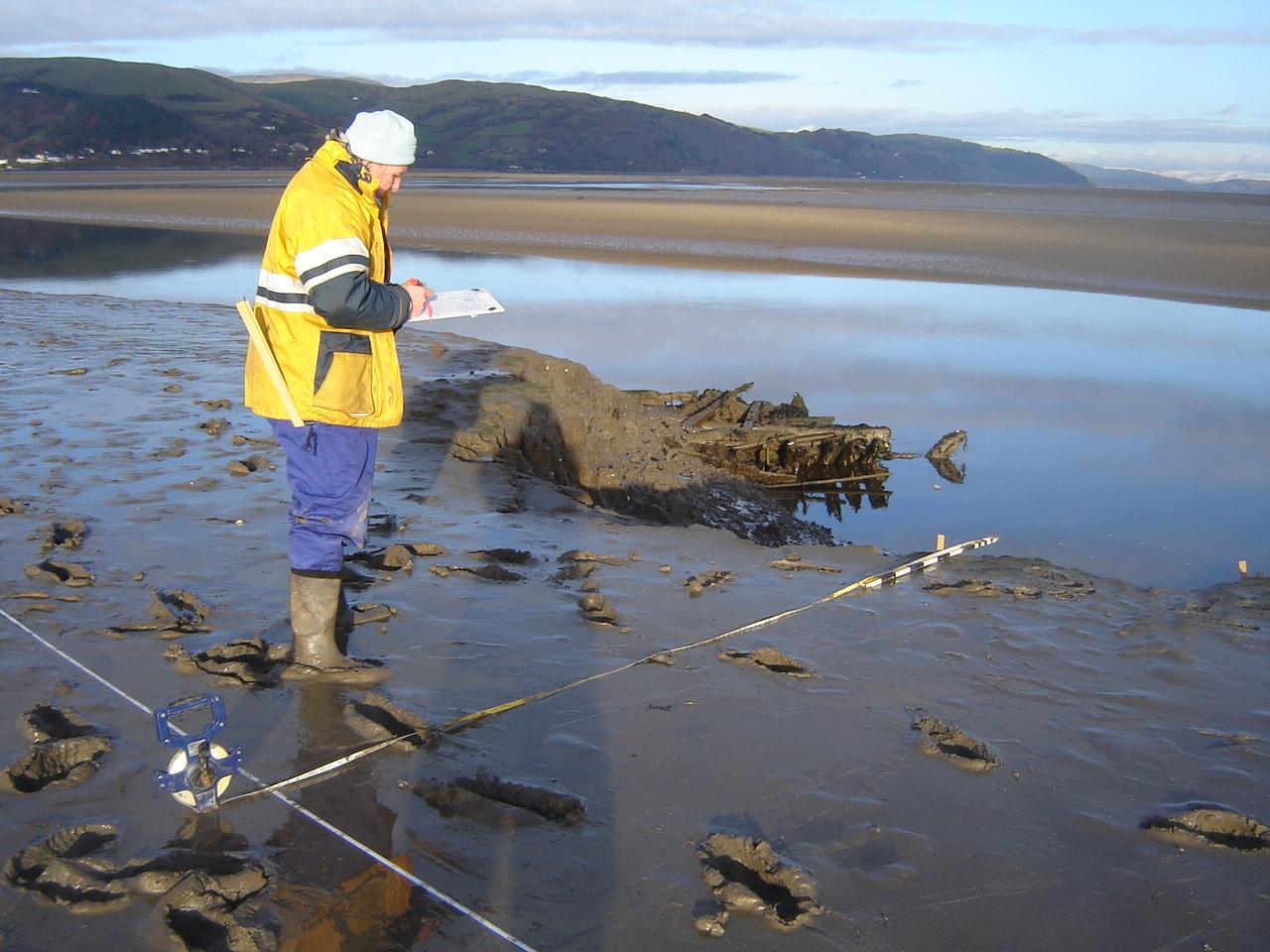 Surveying and recording the rate of bank erosion   